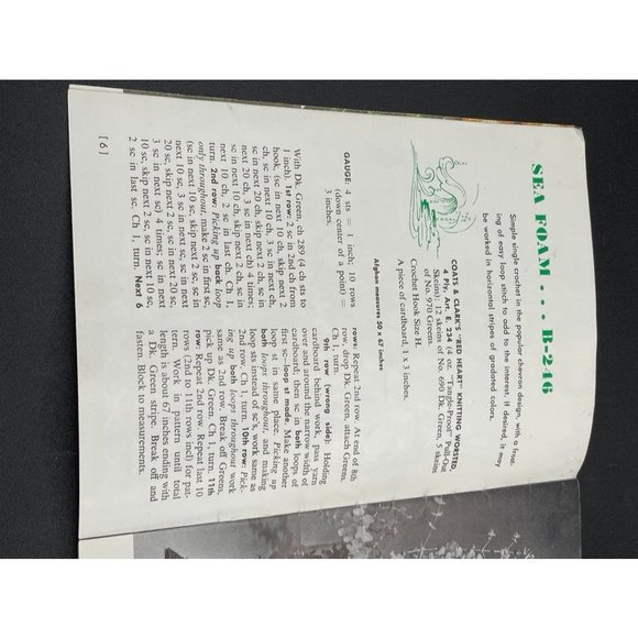 Coats & Clarks Book No. 127 Afghans Knit and Crochet 12 Different Patterns - Picture 5 of 9